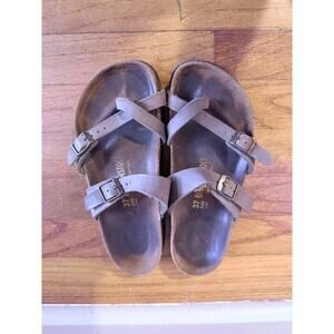Birkenstock Mayari birko-flor sandals in brown size 37 (6-6.5)